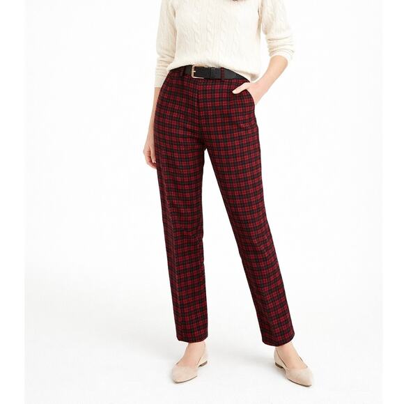 J. Crew Pants - J.Crew Plaid Wool Pants – Classic Tailored Trousers